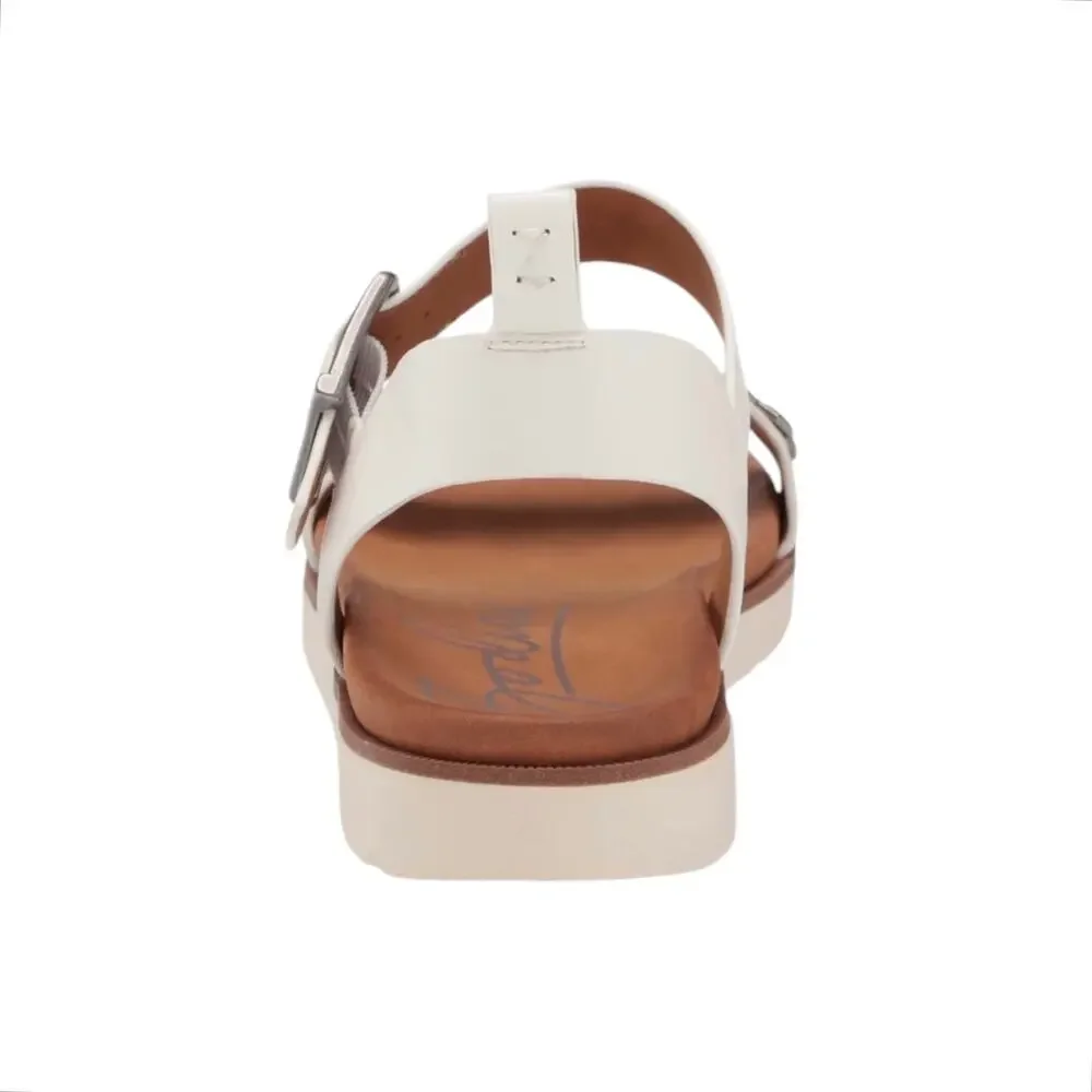 Zodiac Women's Nola Ankle Strap Studded Flat Sandals White Size 9